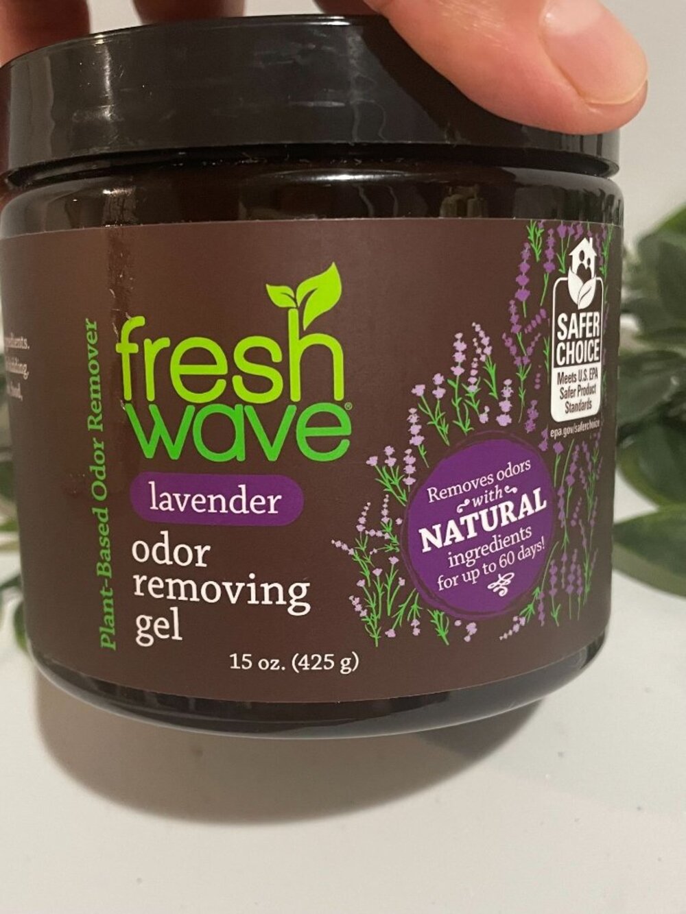 Fresh Wave Lavender Odor Removing Gel 15Oz Plant-Based Long-Lasting AirFreshener